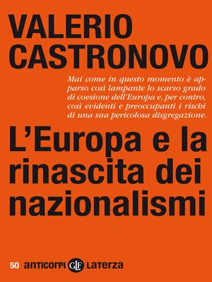 cover image of L'Europa e la rinascita dei nazionalismi